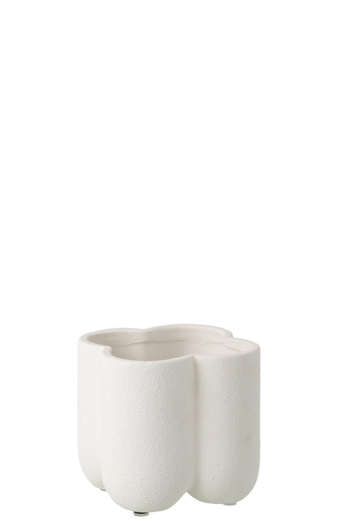 BLUMENTOPF BUDDY Weiß - Weiß, Keramik (17/16cm) - J-Line