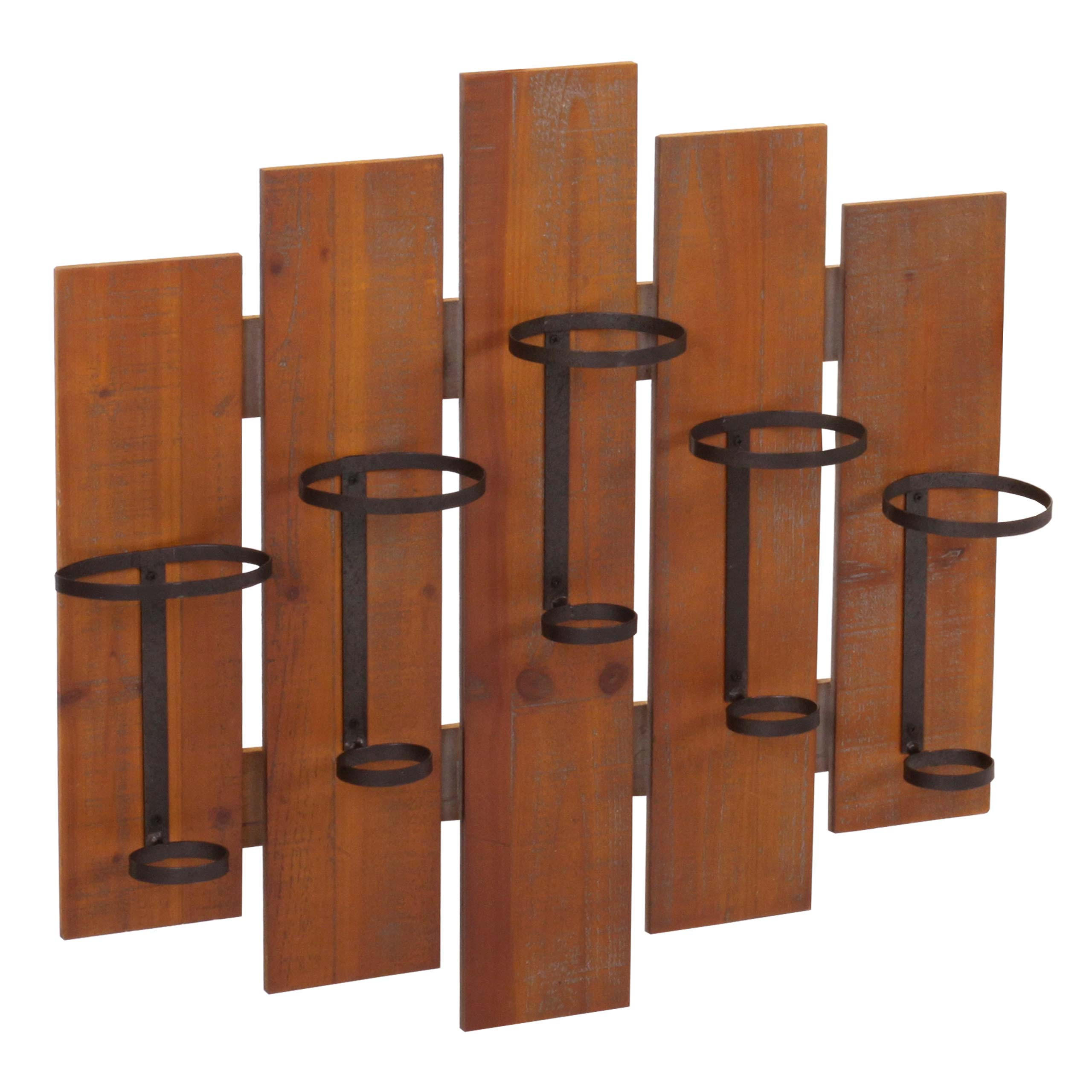 WEINREGAL Braun - Braun, Holz (60/60/12cm) - MCW