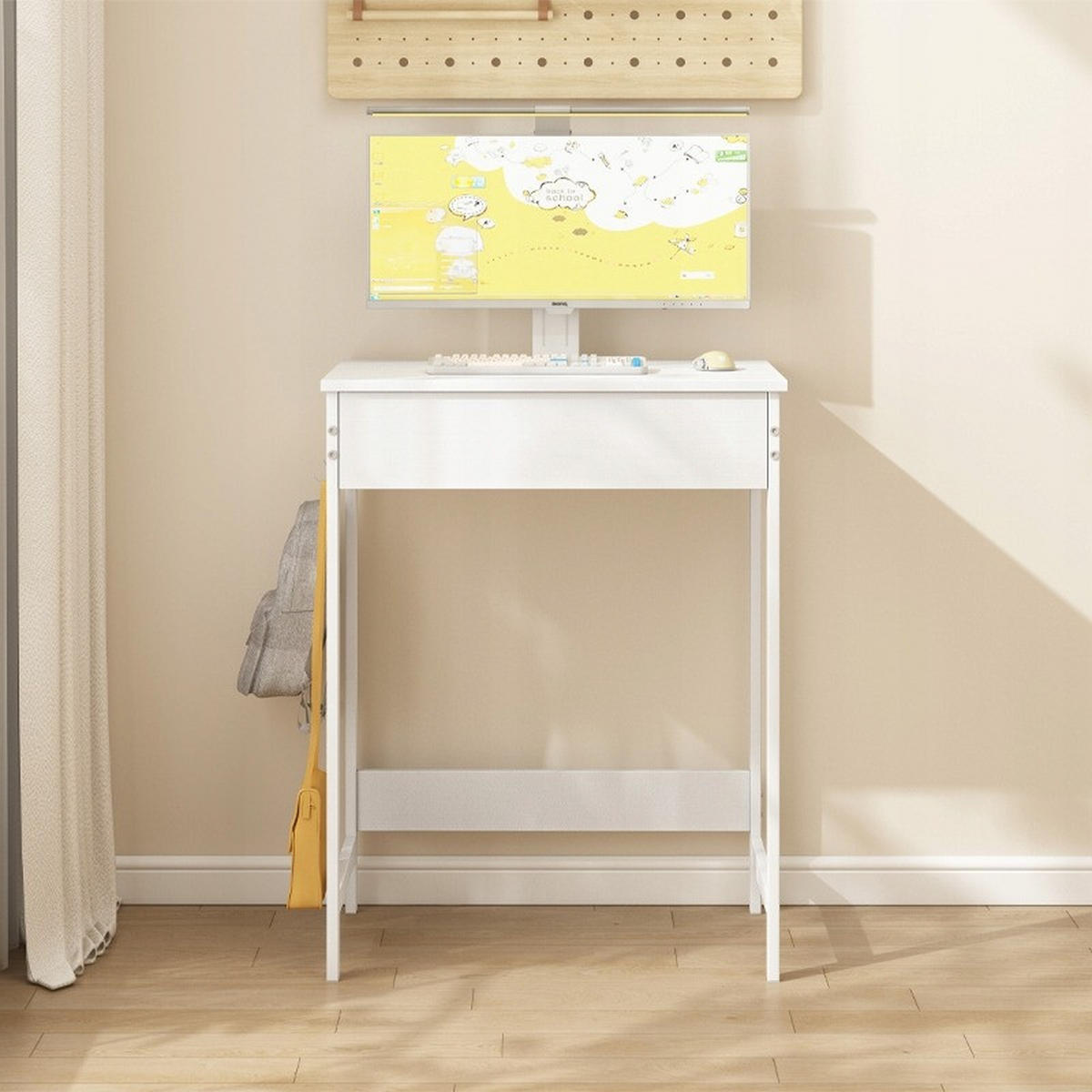 SCHREIBTISCH, weiß 60/40/70 cm - Weiß, Holzwerkstoff (40/60/70cm)