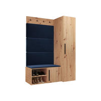 MOBILIER PENTRU HOL Medi II - albastru/stejar Artisan, material plastic/compozit lemnos (40/191/50cm) - MIRJAN24