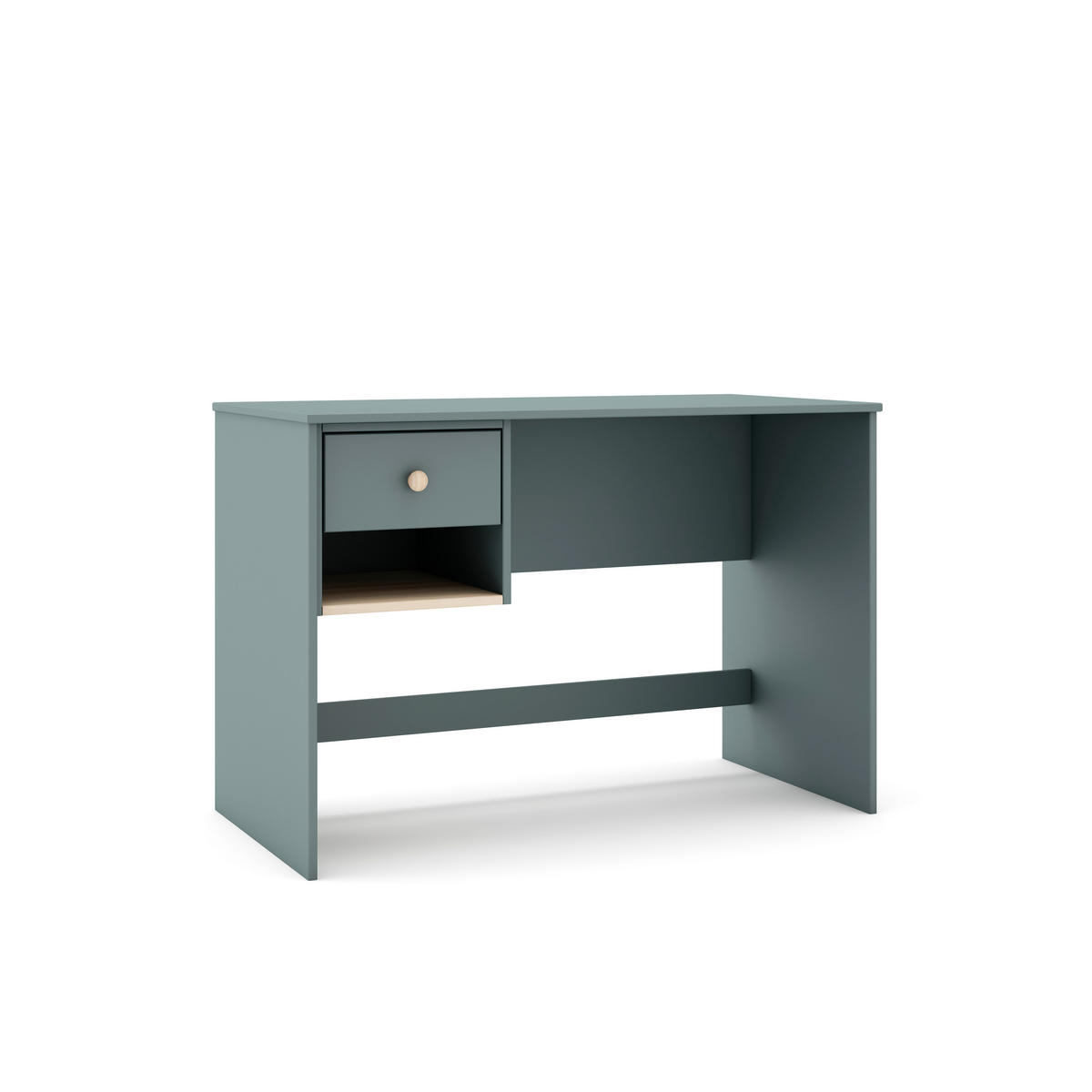 SCHREIBTISCH Esteban Grün 110/55/75 cm - Grün, Holz (110/55/75cm) - Calicosy