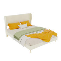 POLSTERBETT 140/200 cm DE-32997 mit Kopfteil und Matratze Beige - Beige, Metall (140/200cm) - ComfortXL