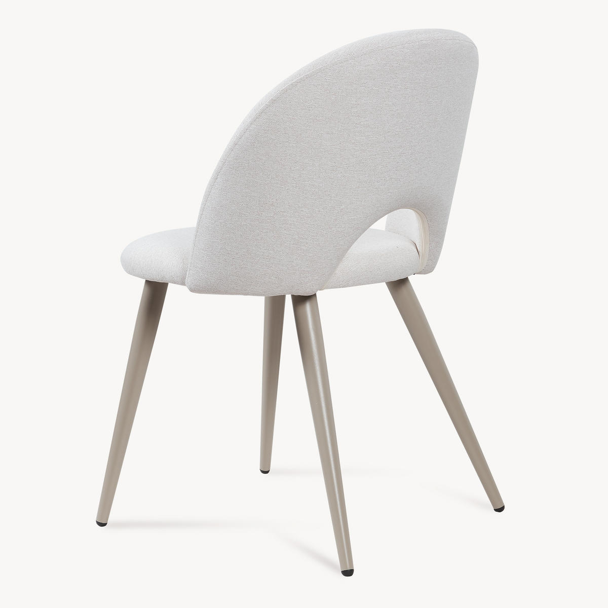 ESSZIMMERSTUHL-SET 4 TLG. Karijoki - Beige, Textil/Metall (50/77/55cm) - [en.casa]