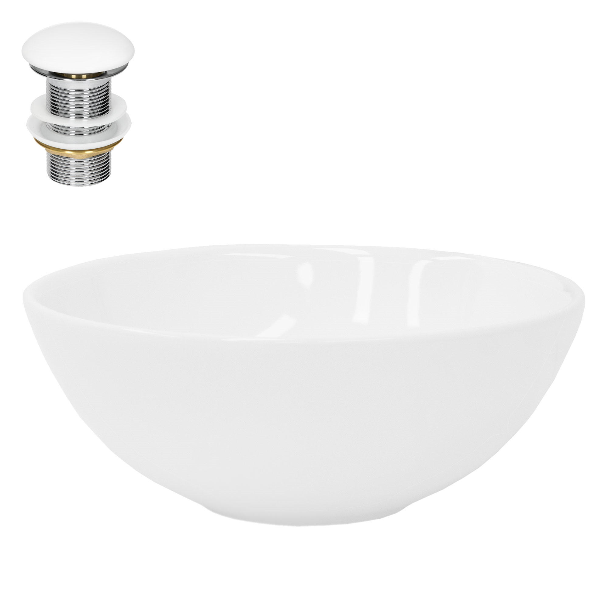 WASCHBECKEN - Weiß, Keramik (28/11.6/28cm) - ML-DESIGN
