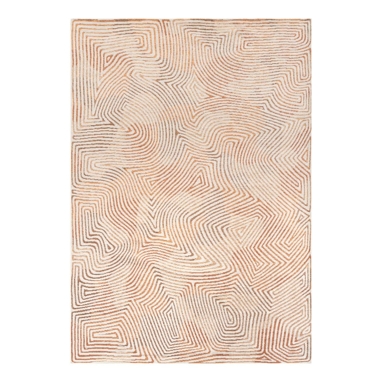 TEPPICH Indian Sand Coral 170/240 cm - Rot, Textil (170/240cm) - Louis De Poortere