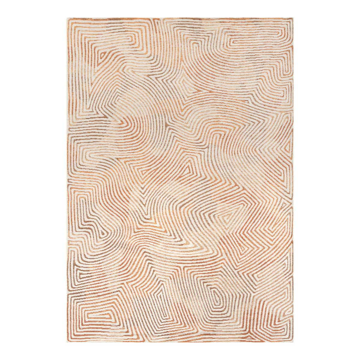 TEPPICH Indian Sand Coral 200/280 cm - Rot, Textil (200/280cm) - Louis De Poortere