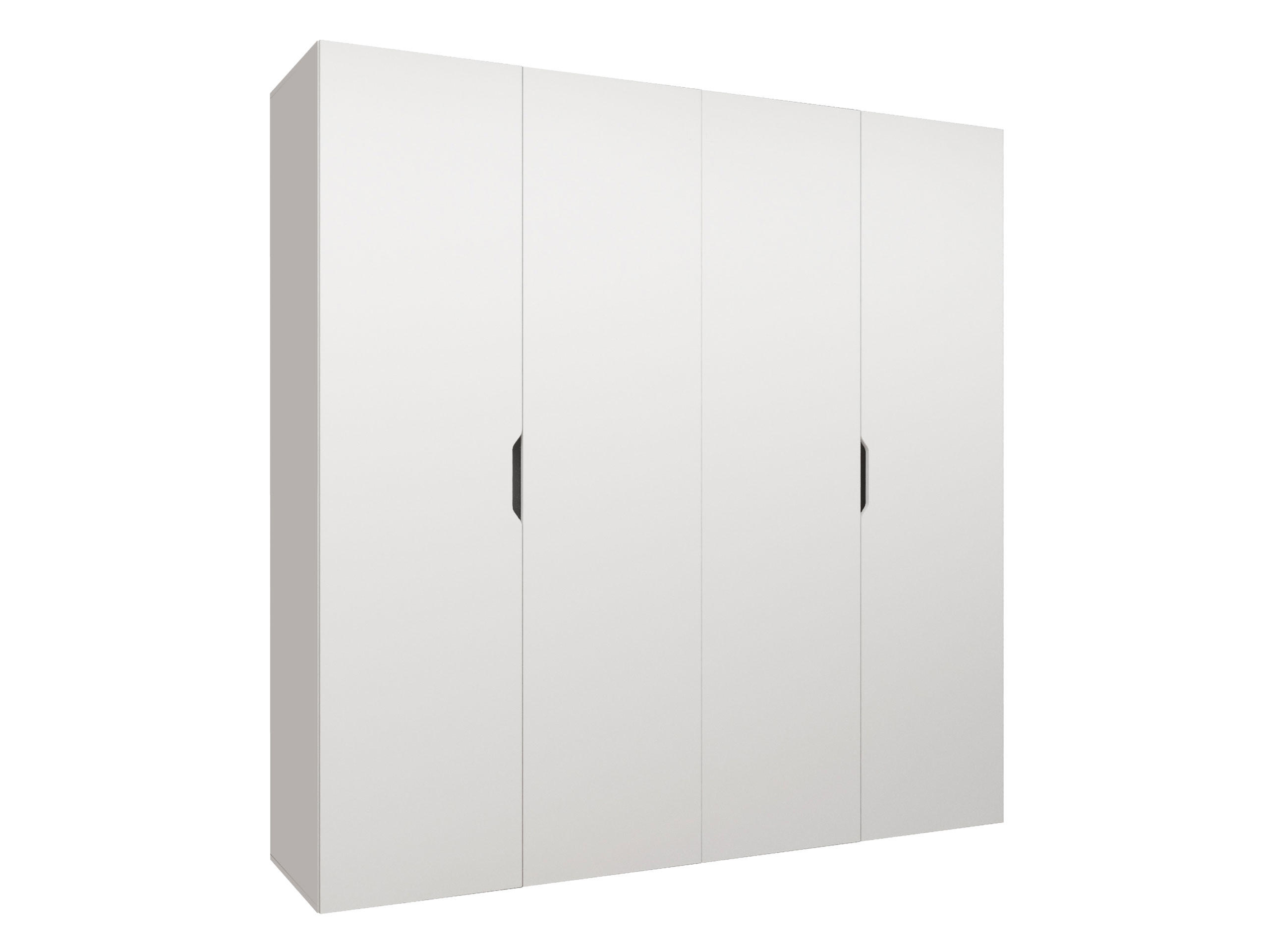 DREHTÜRENSCHRANK Malaga 200 - Weiß, Holzwerkstoff (200/202/52cm) - MIRJAN24
