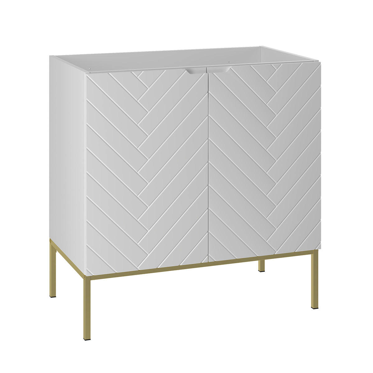 WASCHTISCHUNTERSCHRANK 80cm Daria Weiß - Weiß, Holzwerkstoff (80/82/45.8cm) - Petits-meubles
