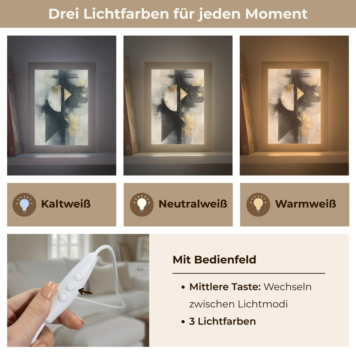 NÁSTĚNNÁ LAMPA Abstraktní - černá - barva - moderní 15x20 cm - šedá, kompozitní dřevo (15/20/8cm) - OnlyWow