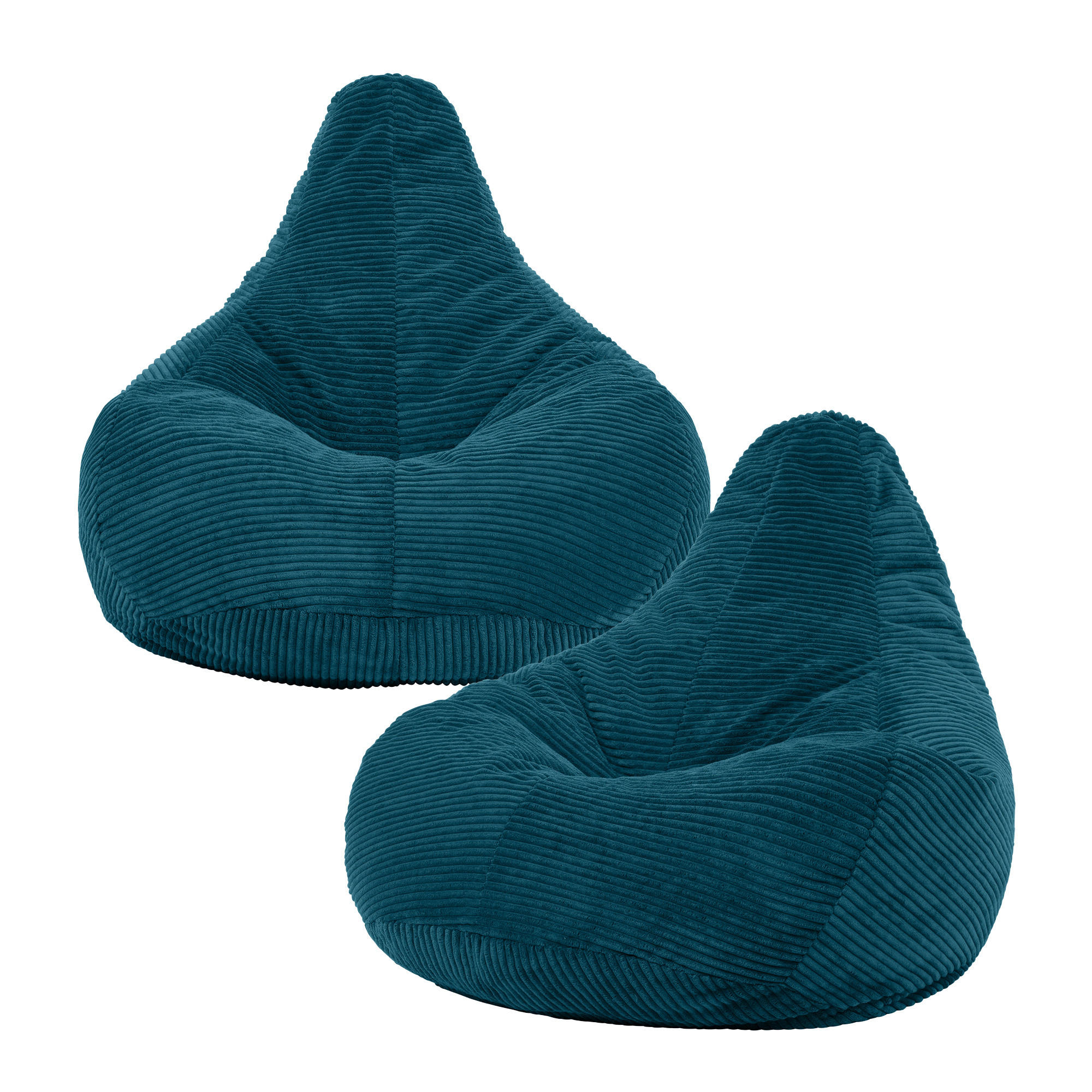 SITZSACK Sessel aus Cord 2-tlg. - Grün, Kunststoff (90/73/84cm) - icon