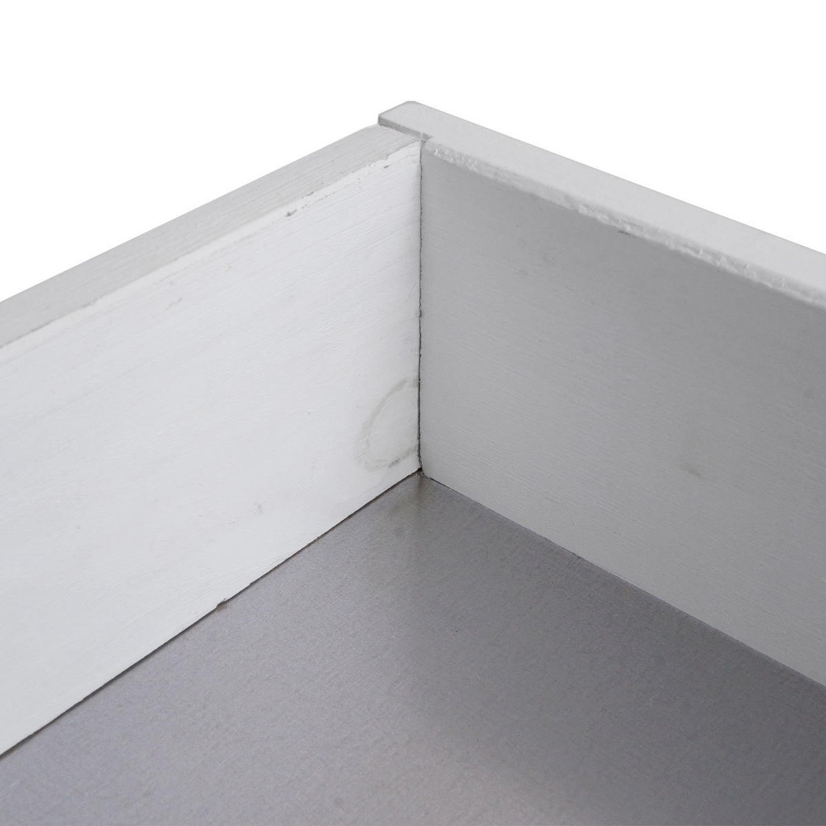 ZAHRADNÍ SKŘÍŇ S PRACOVNÍ DESKOU Bílá - bílá, dřevo (52/104/86cm) - MCW