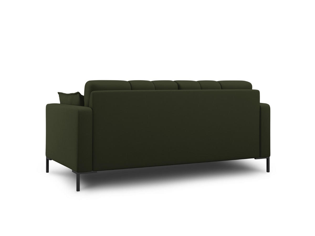 SOFA Mamaia aus strukturiertem Stoff grün 2 Sitzplätze - Grün, Textil (92/75/152cm) - Micadoni