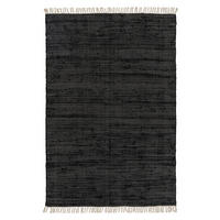 TEPPICH aus recyceltem Material Tom Schwarz 60x100 cm - Schwarz, Textil (60/100cm) - benuta Pop