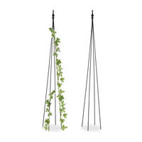 2XRANKHILFE - Schwarz, Metall (20/150/20cm) - Relaxdays