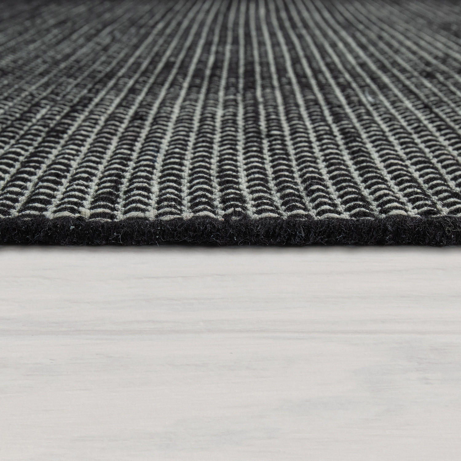 HOCHFLORTEPPICH 160/230 cm Kasko 300 - Schwarz, Textil (160/230cm) - Paco Home
