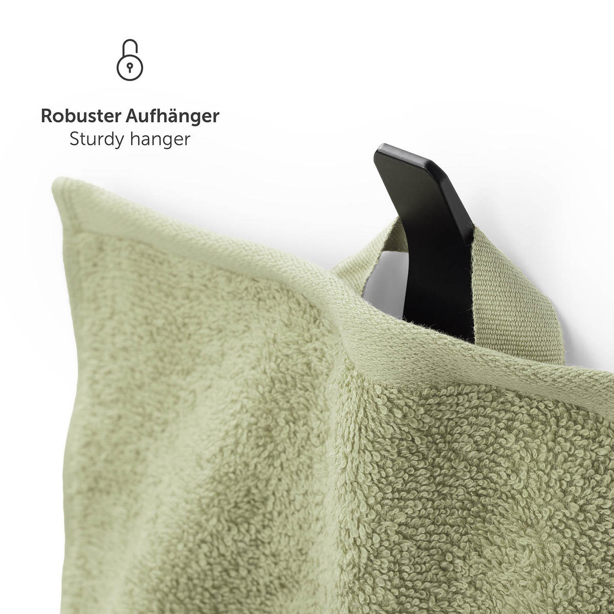 BADETUCH 2er-Set, 2x Badetuch 70/140 cm, Hellgrün - Hellgrün, Textil (70/140cm) - Blumtal