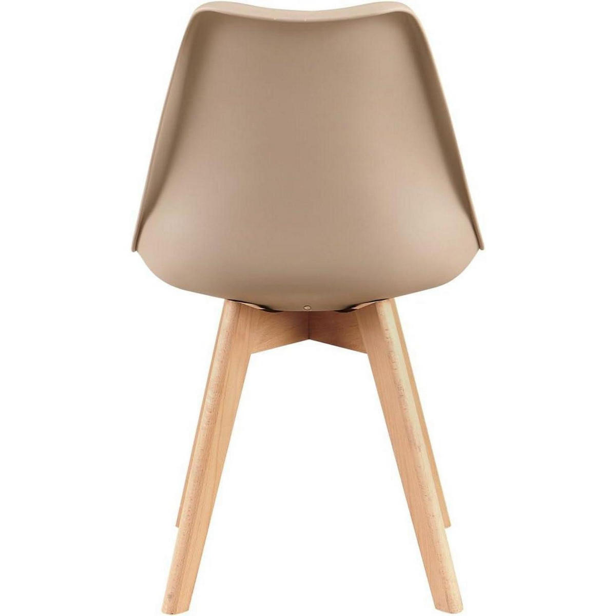 ESSZIMMERSTUHL 2er Set Helles Khaki mit weicher Polsterung und Buchenholzbeinen - Beige, Kunststoff (41/82/47.5cm)