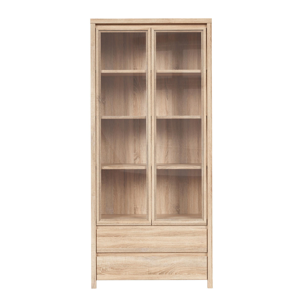 VITRÍNA Soren Dřevo - hnědá, kompozitní dřevo (90/200.5/40.5cm) - Petits-meubles