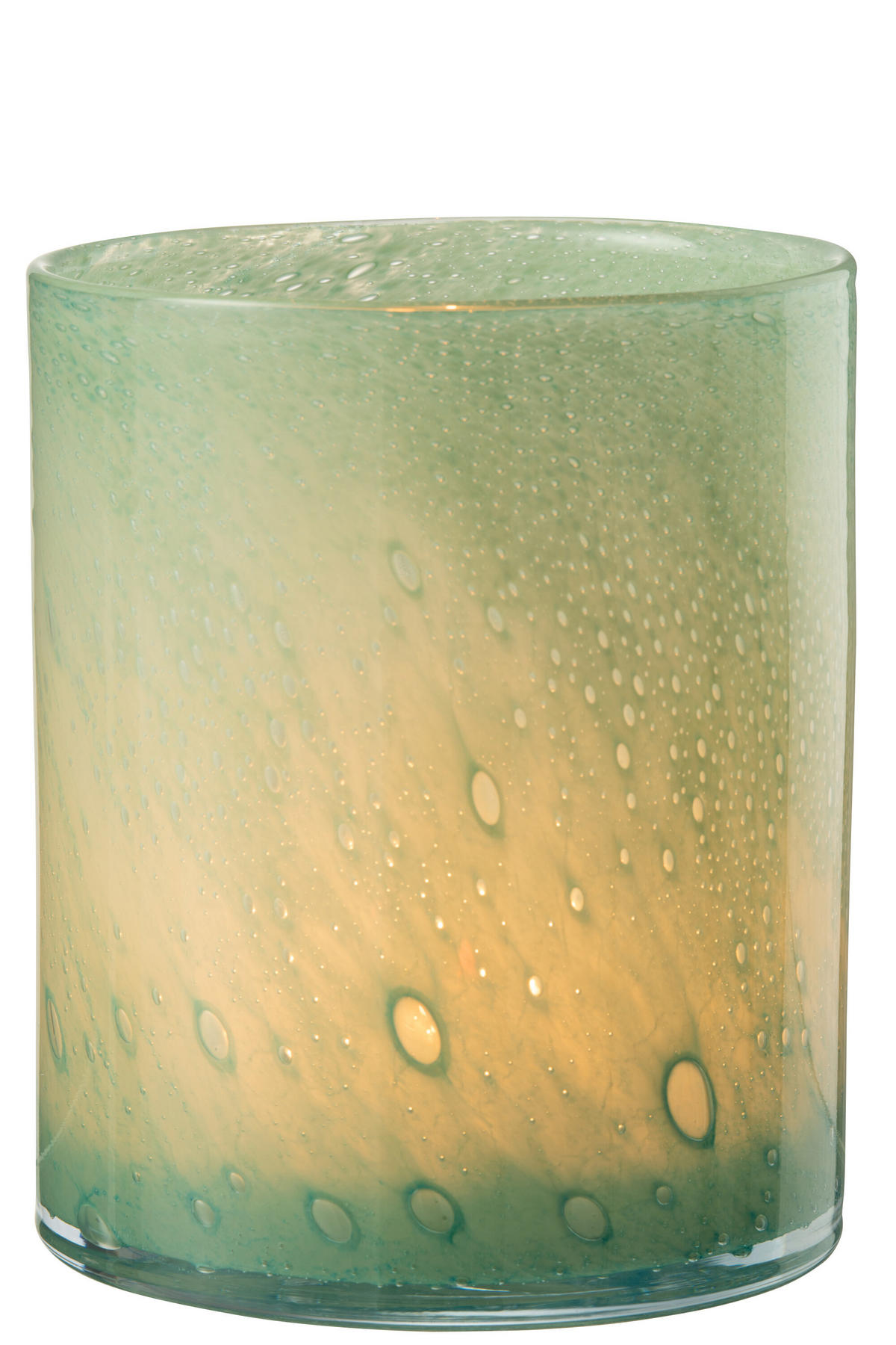 KERZENHALTER JADE - Glas - Grün - L - Grün, Glas (15/18cm) - J-Line