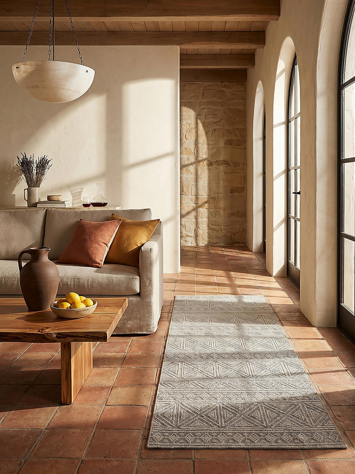 TEPPICH Waschbar LEAM, geometrisch, Grau, 194 x 290 cm - Grau, Textil (194/290cm) - KADIMA DESIGN