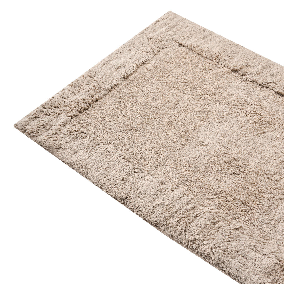 KOUPELNOVÁ PŘEDLOŽKA Světle hnědá 60/90 cm Bavlna Babail - hnědá/světle hnědá, textil (60/90cm) - Beliani