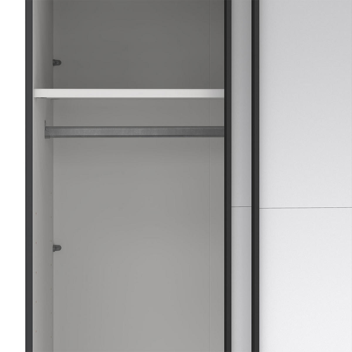 SCHIEBETÜRENSCHRANK, Catania, Grau, Holzwerkstoff, 179 x 67 x 221 cm - Grau, Holzwerkstoff (179/221/67cm) - ebuy24