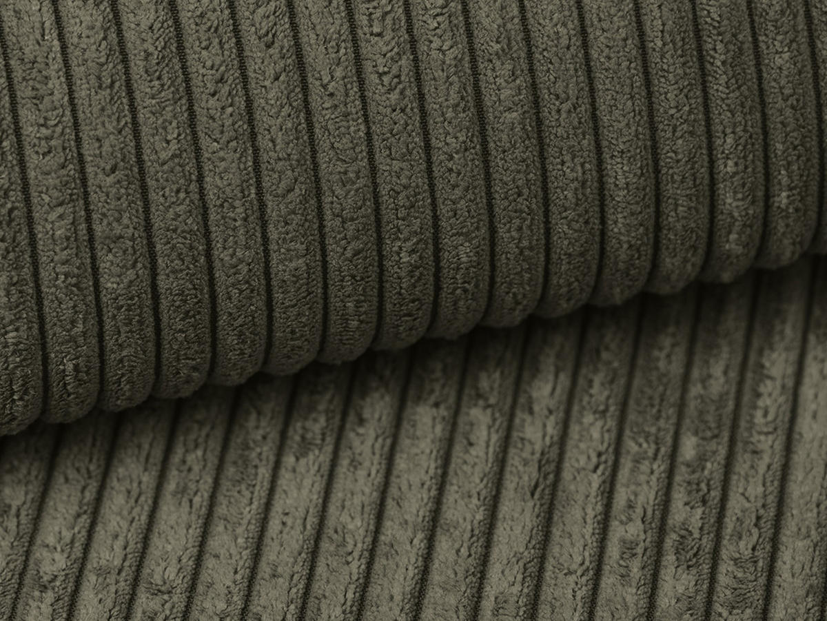 3-SITZER SOFA mit Schlaffunktion Cord Stoff Grün - Gelb/Schwarz, Kunststoff/Textil (195/80/100cm) - Makamii