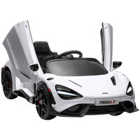 KINDER-ELEKTROAUTO mit Flügeltüren, fernsteuerbar, mit sanftem Antrieb und LED-Lichtern, Weiß - Weiß, Kunststoff/Metall (113/68/44cm) - AIYAPLAY