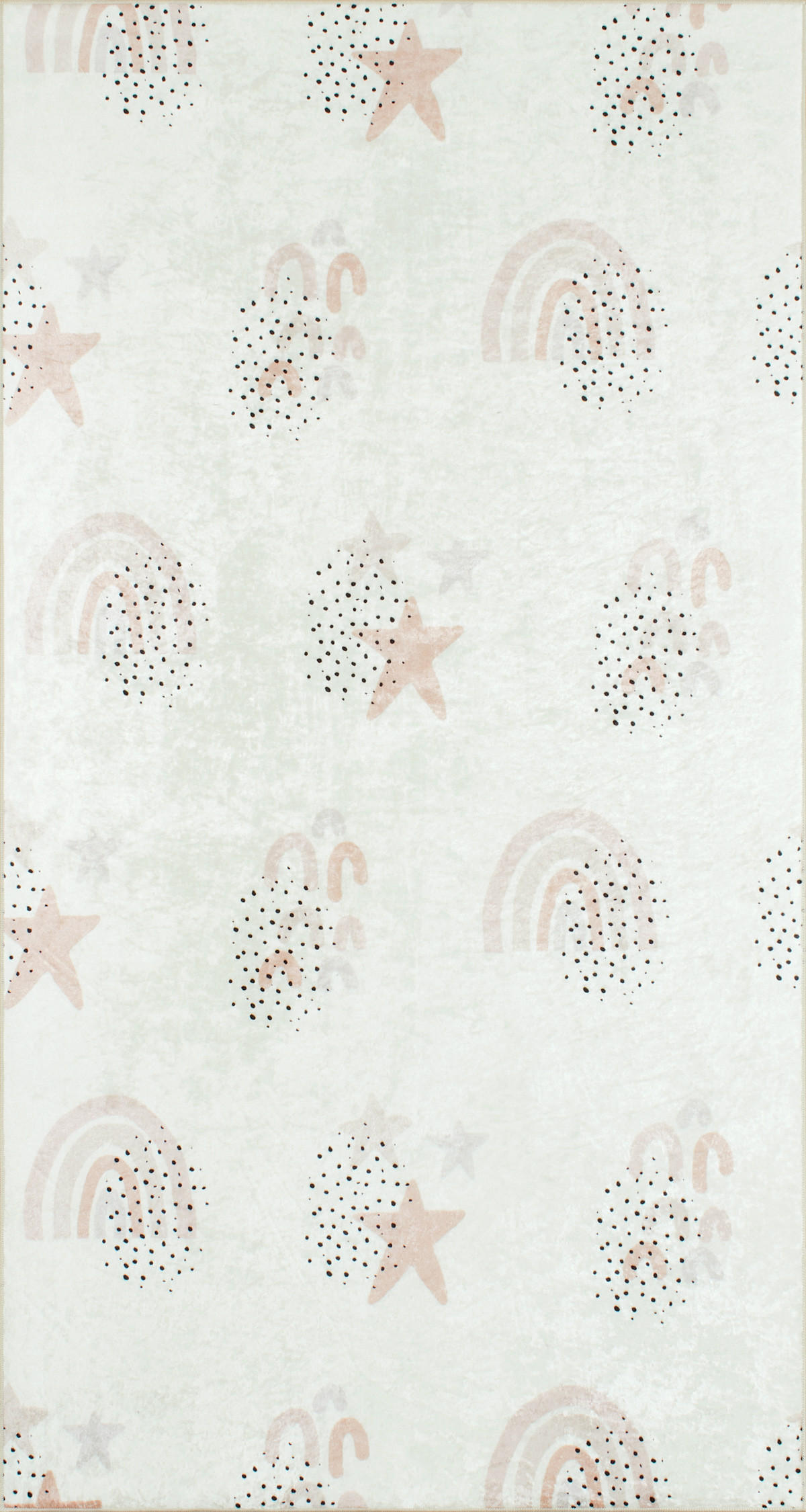 KINDERTEPPICH mit Regenbogenmuster in Creme Happy 80x150 cm - Creme, Textil (80/150cm) - Nazar Rugs
