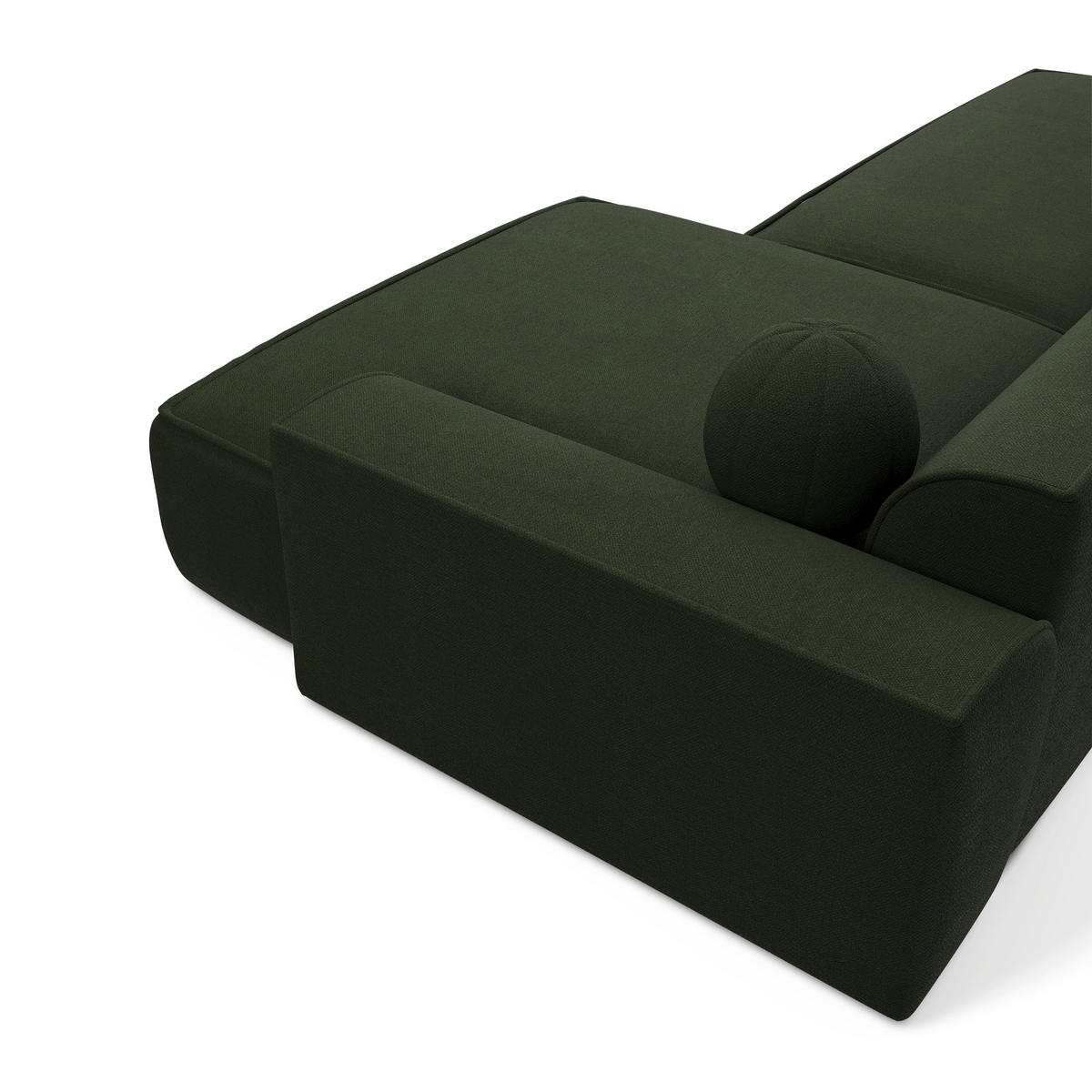 ECKSOFA RECHTS Rastergewebe Olivgrün 260cm - Olivgrün, Textil (260/155cm) - Sia Home