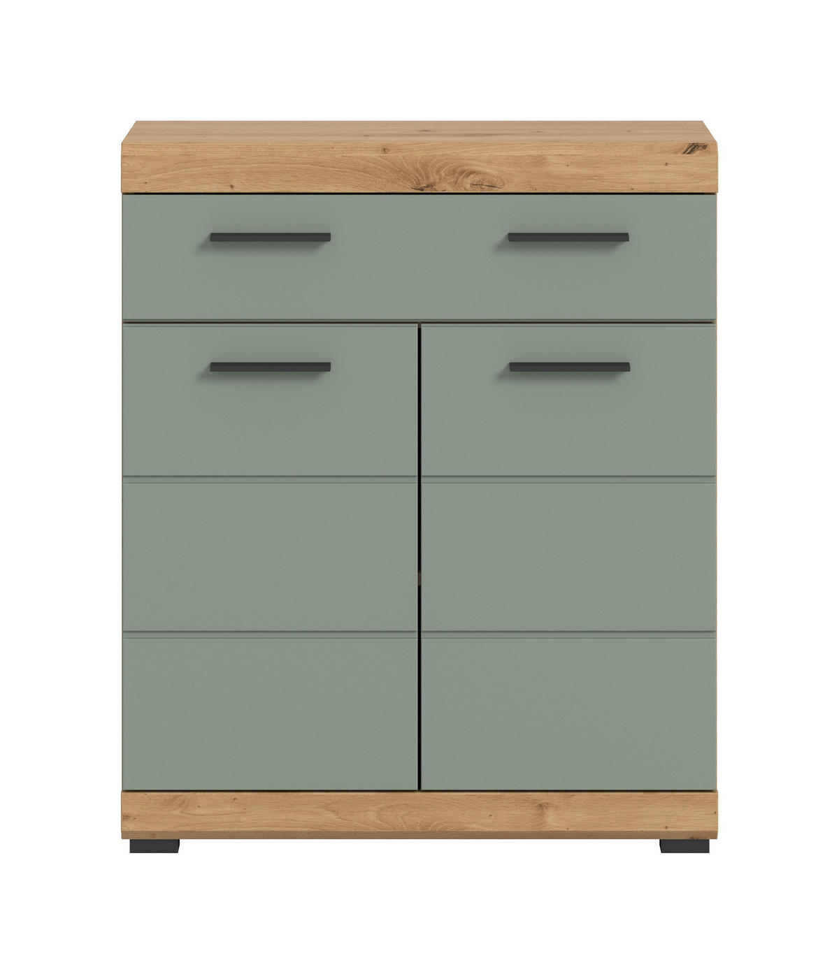 STANDSCHRANK Scout Bad in Artisan Eiche Nachbildung und Salbei Nachbildung B/H/T: 74x88x31 cm - Eiche Artisan, Holz (74/88/31cm)