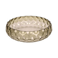 SCHALE Speckles 26/26/7 cm - Grün, Glas (26cm) - Present Time