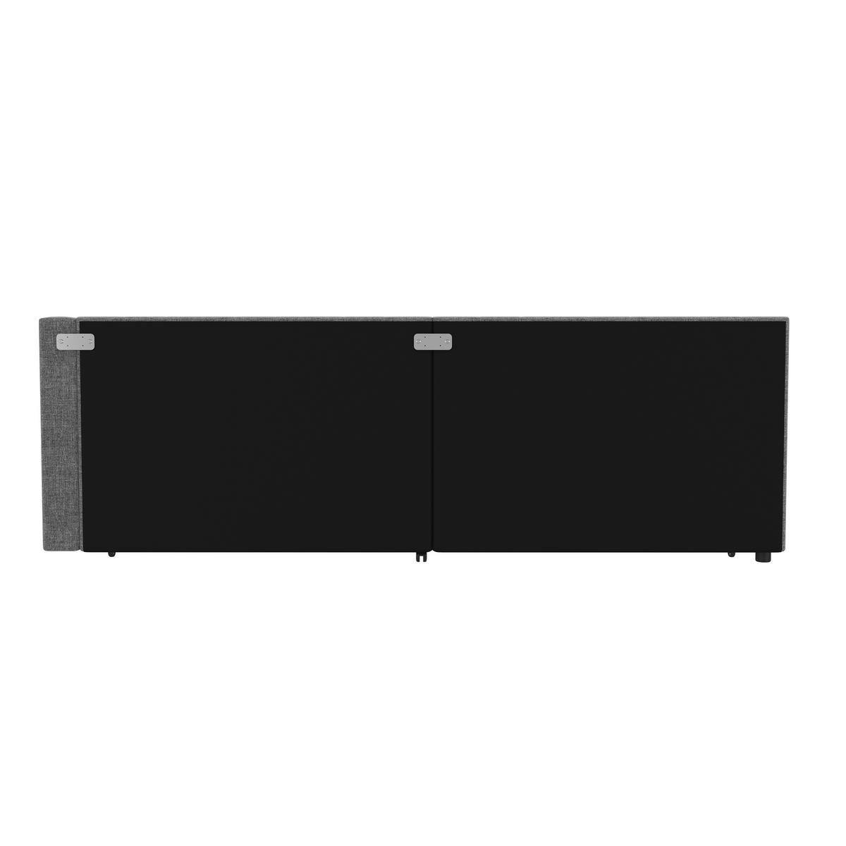 AUSZIEHBETT 90/200 cm DE-04866, mit LED in Grau - Grau, Holzwerkstoff (90/200cm) - ComfortXL