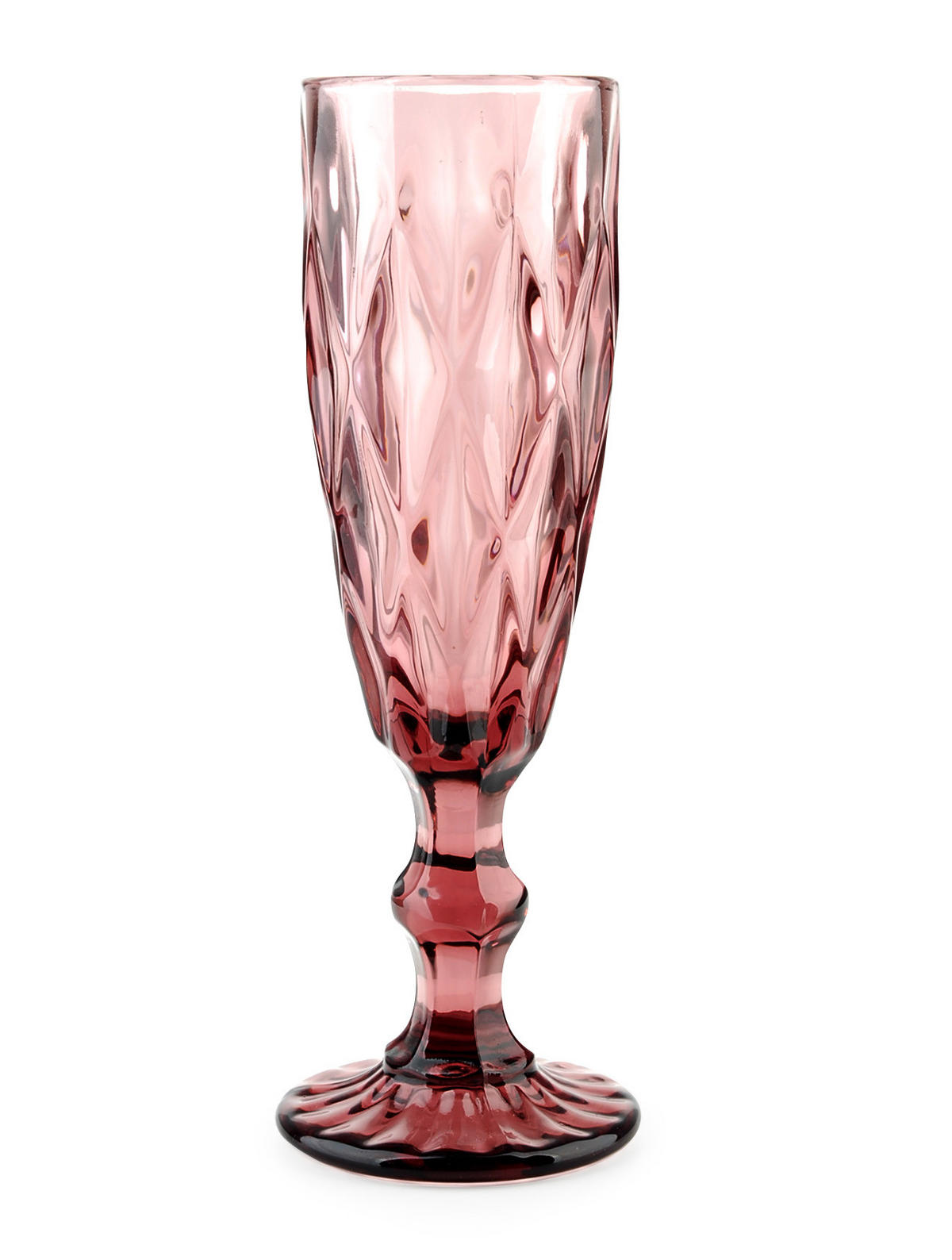 WEINGLAS-SET Elise Rosa 15/22/21 cm Glas - Rosa, Glas (0.18L) - Mondex