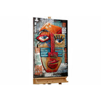 METALLBILD Bunt 60/90 cm - Multicolor, Metall (4.7/90cm) - KUNSTLOFT