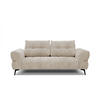 SOFA SALVINI 3-Sitzer, ecru - Ecru/Schwarz, Holzwerkstoff/Textil (176/88/99cm) - Courtois Laville