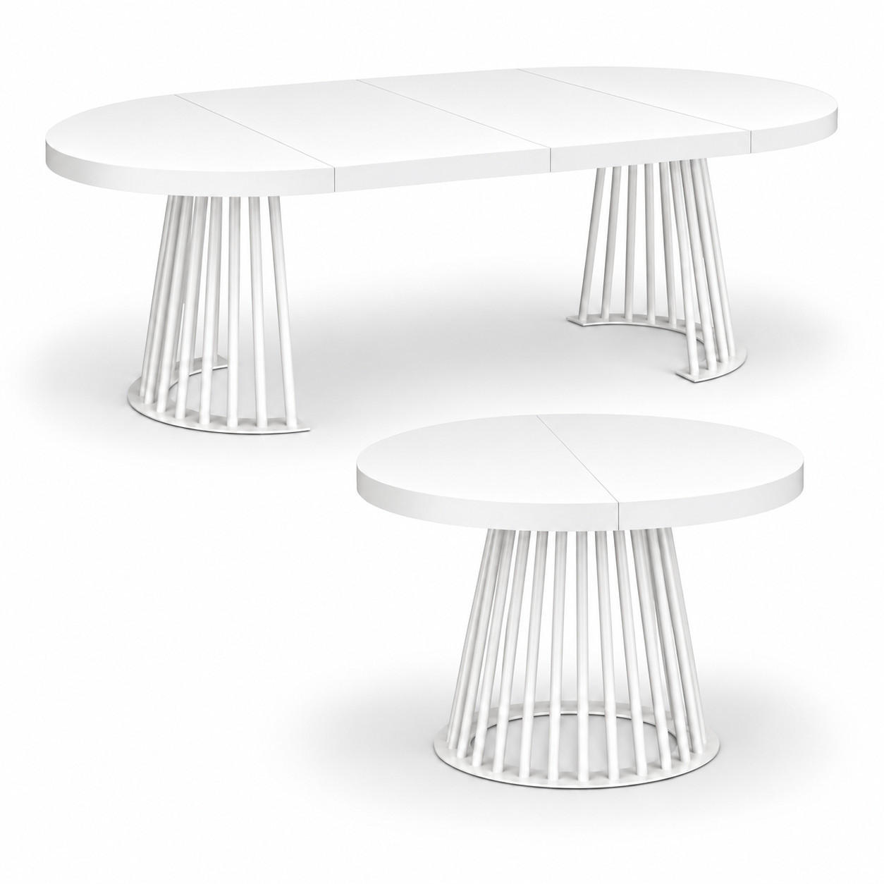 Damale Möbel Esstisch Weiß 190x76x90 cm