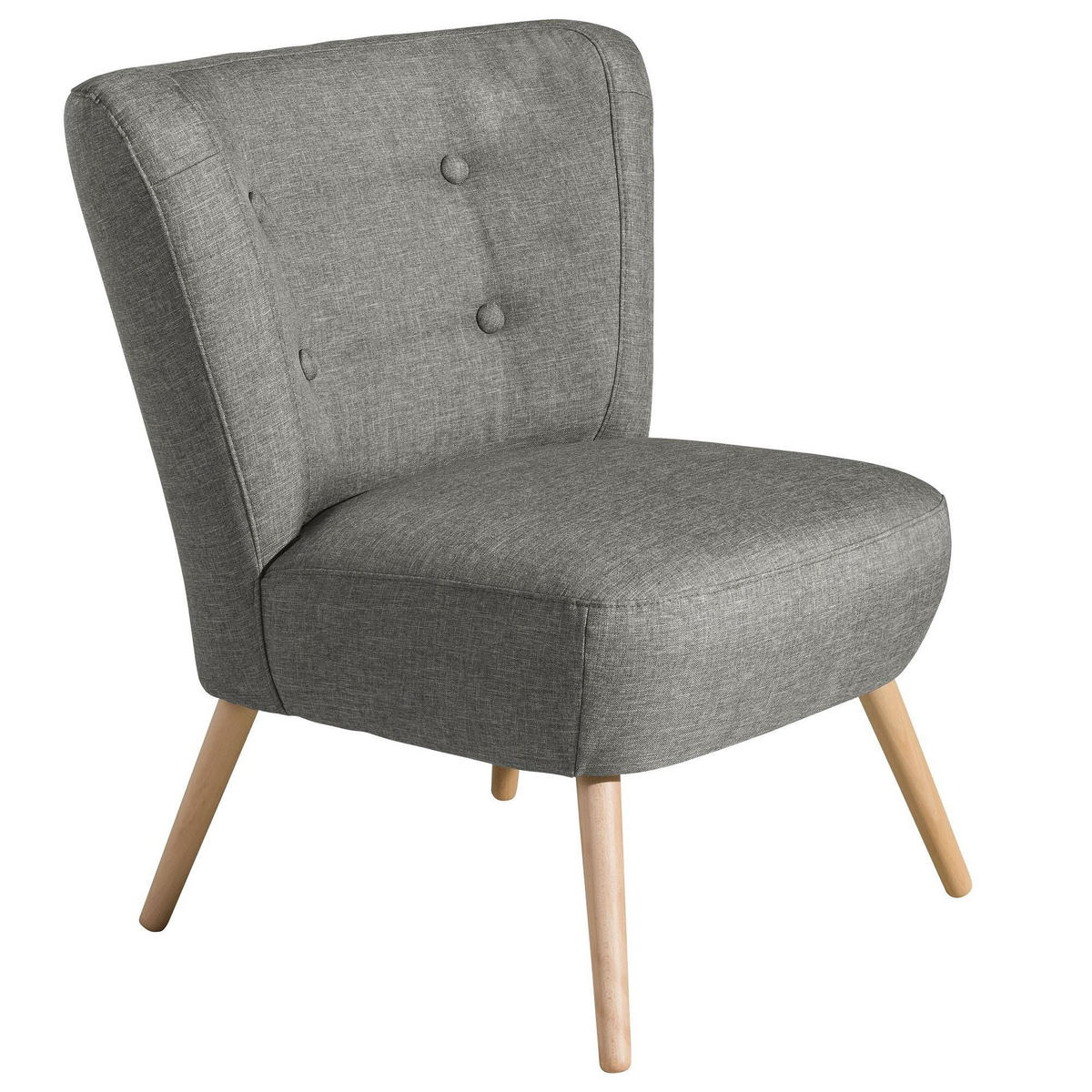 SESSEL Kassi Bezug Flachgewebe Buche natur / hellgrau - Hellgrau, Kunststoff (69/80/68cm) - 58aufmkessel