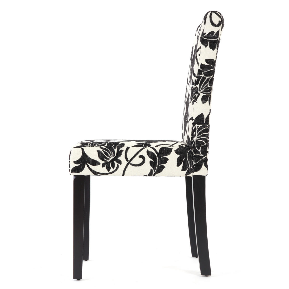 ESSZIMMERSTUHL Weiß, Schwarz 4er-Set - Creme/Schwarz, Textil (43/90/56cm) - Jamb