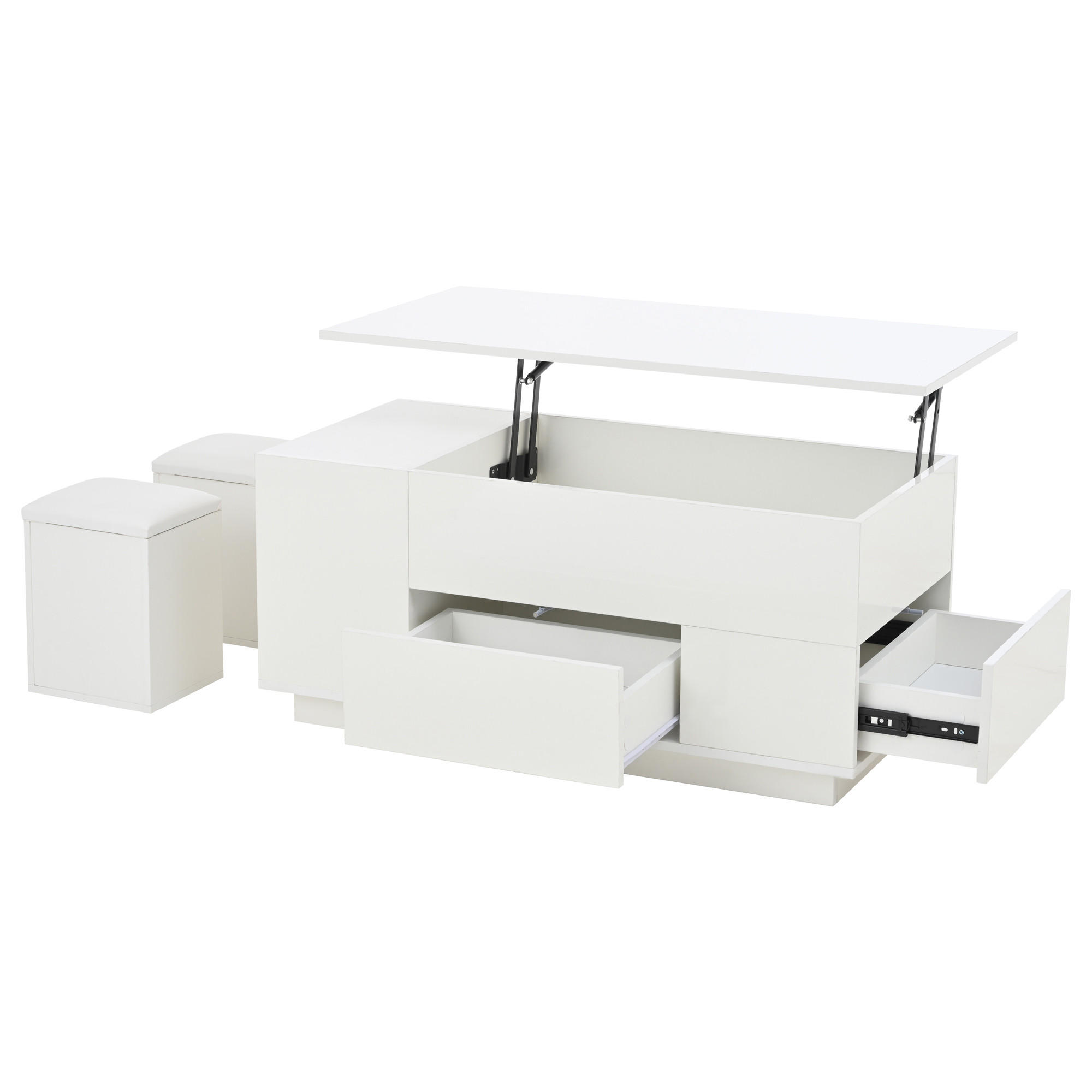 ComfortXL Couchtisch Weiß 100x45x50 cm