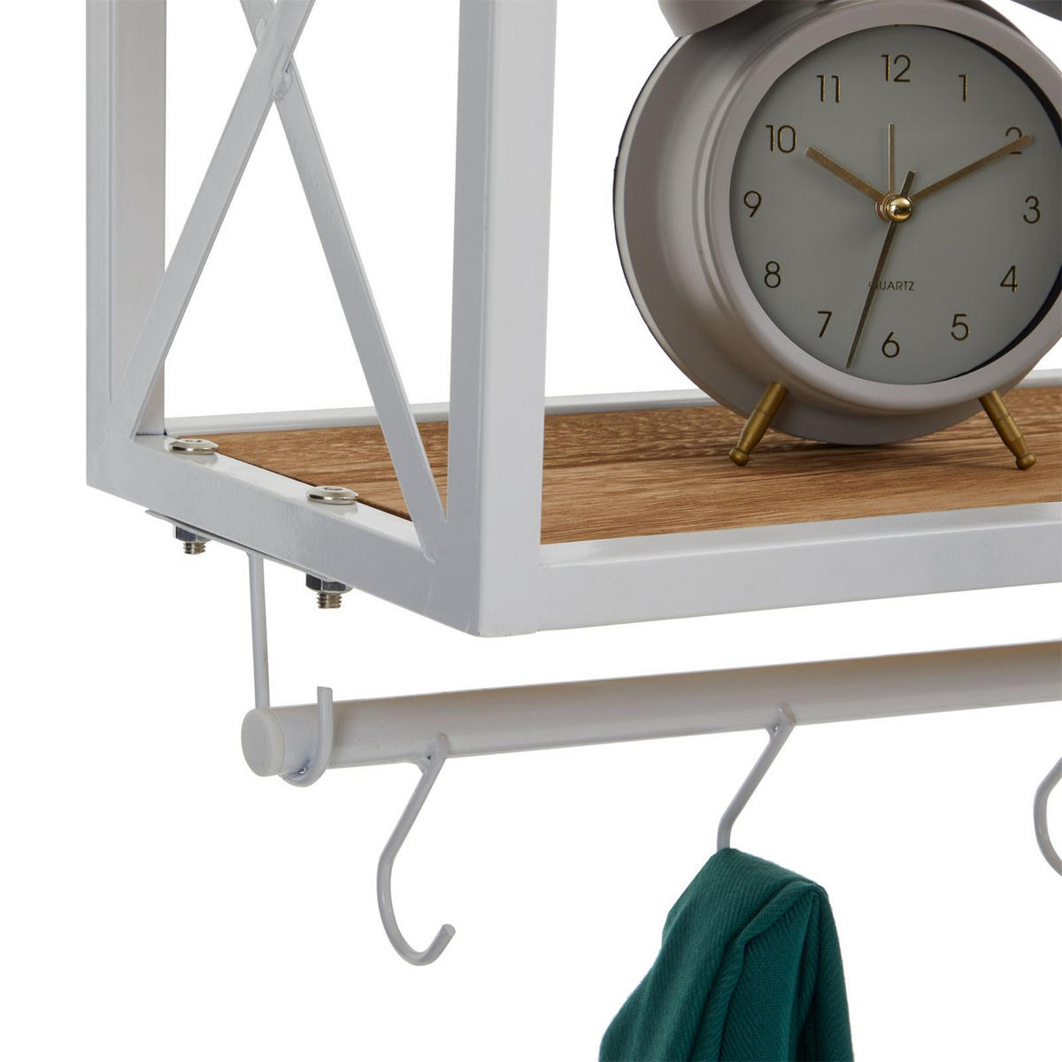 WANDGARDEROBE ARMANDO - Weiß/Braun, Metall (62/35/20cm) - CARO-Möbel