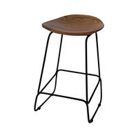 BARHOCKER AVOLA Braun 41x41x61 cm - Braun, Holz (41/61/41cm) - FURNLUX