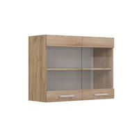 KÜCHENGLASHÄNGESCHRANK R-Line Sonoma 80 cm - Honigeiche/Eiche Wotan, Holzwerkstoff (80/60/31cm) - Vicco
