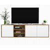 TV-LOWBOARD Apollo Eiche wotan Weiß Matt 150 cm - Weiß, Holzwerkstoff (150/39/35cm) - Meble Lindner