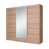 SCHIEBETÜRENSCHRANK - Kleiderschrank K001 Riviera - Braun, Holzwerkstoff (255/236/66cm) - Möblo