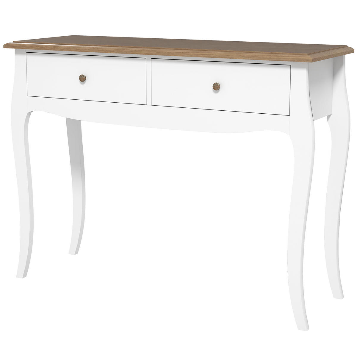 KONSOLENTISCH Weiß MDF Spanplatte 1 Stück - Weiß, Kunststoff (100/35/76.5cm) - GiPP
