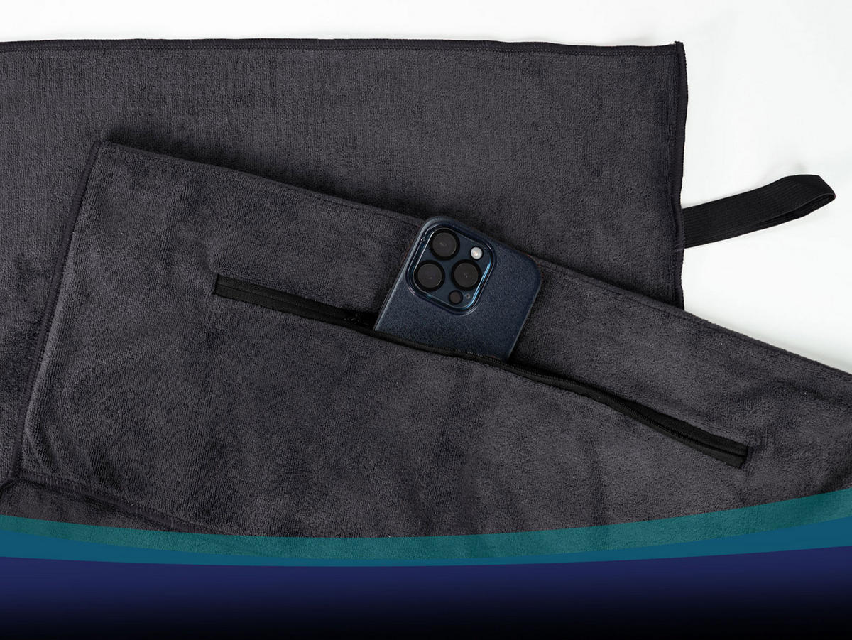 HANDTÜCHER, 50x120 cm, 85% Polyester 15% Nylon, Grau - Graphitfarben, Textil (50/120cm) - Zollner