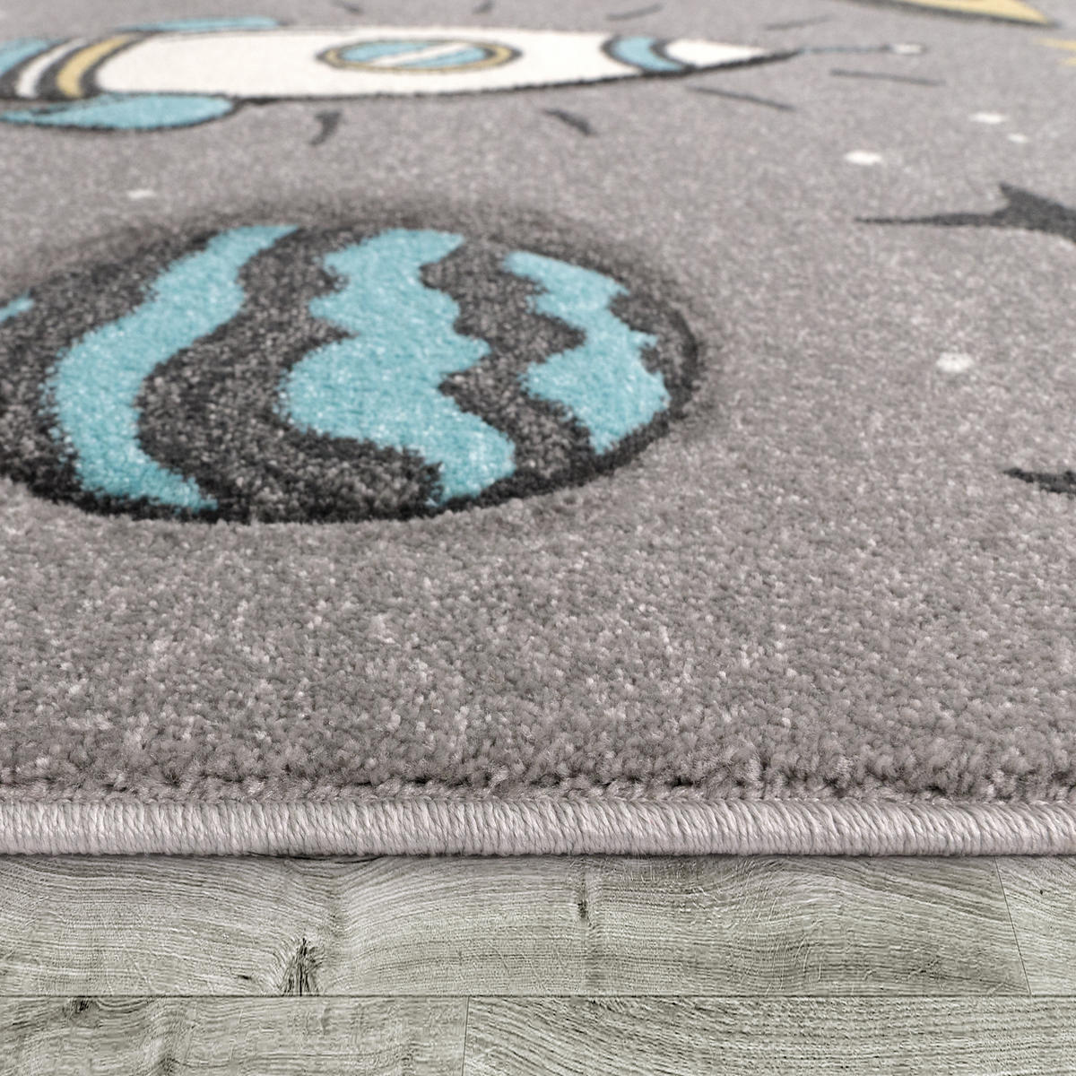 KINDERTEPPICH 200/200 cm Diamond 100 - Grau, Textil (200/200cm) - Paco Home