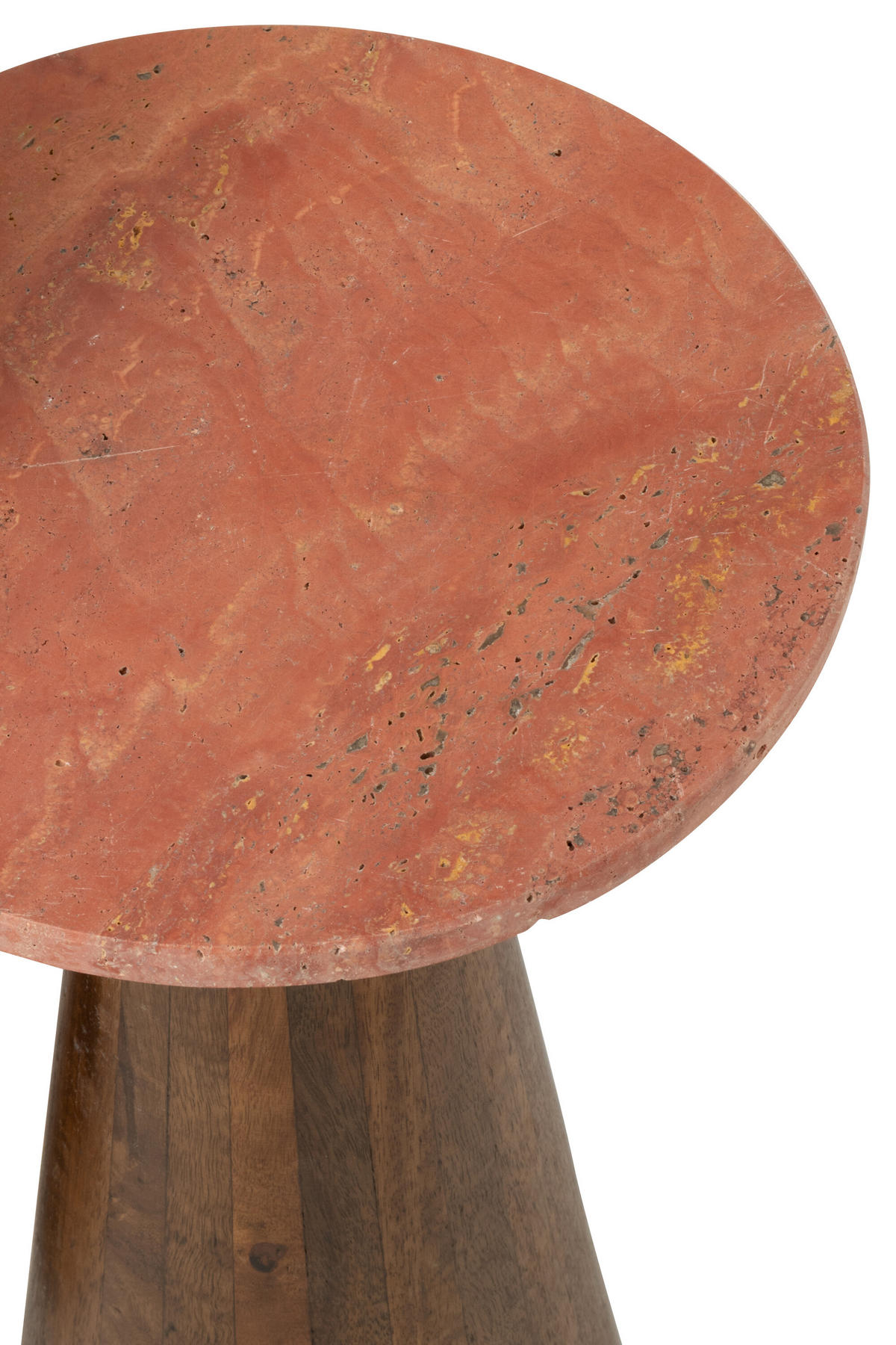 BEISTELLTISCH RUND Braun - Braun, Holz (35/35/53cm) - J-Line