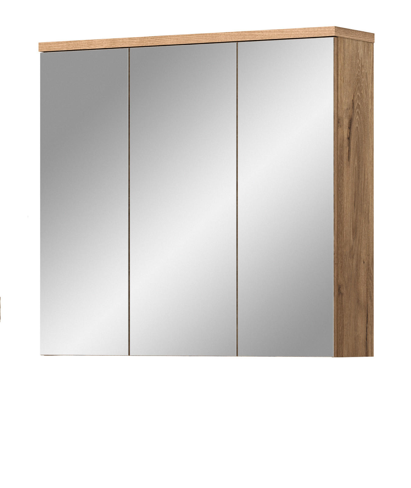 Inn.Furn Spiegelschrank Eiche 80x75x20 cm